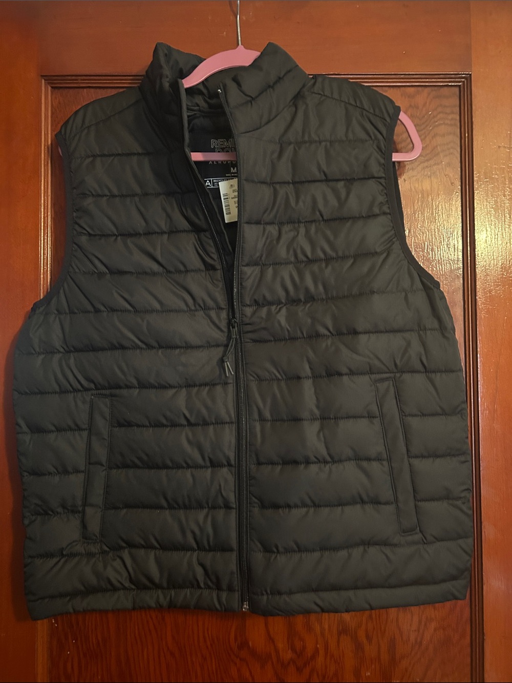 Aeropostale Men's Quilted Puffer Vest - Black